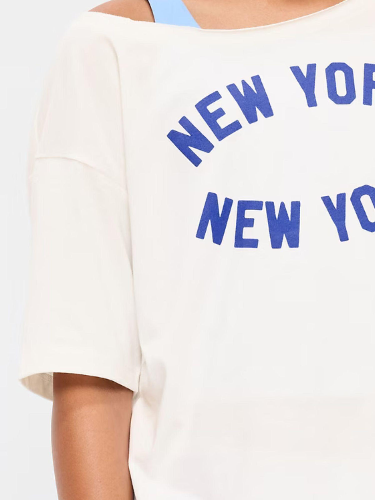 Off-Shoulder Graphic T-Shirt for Girls