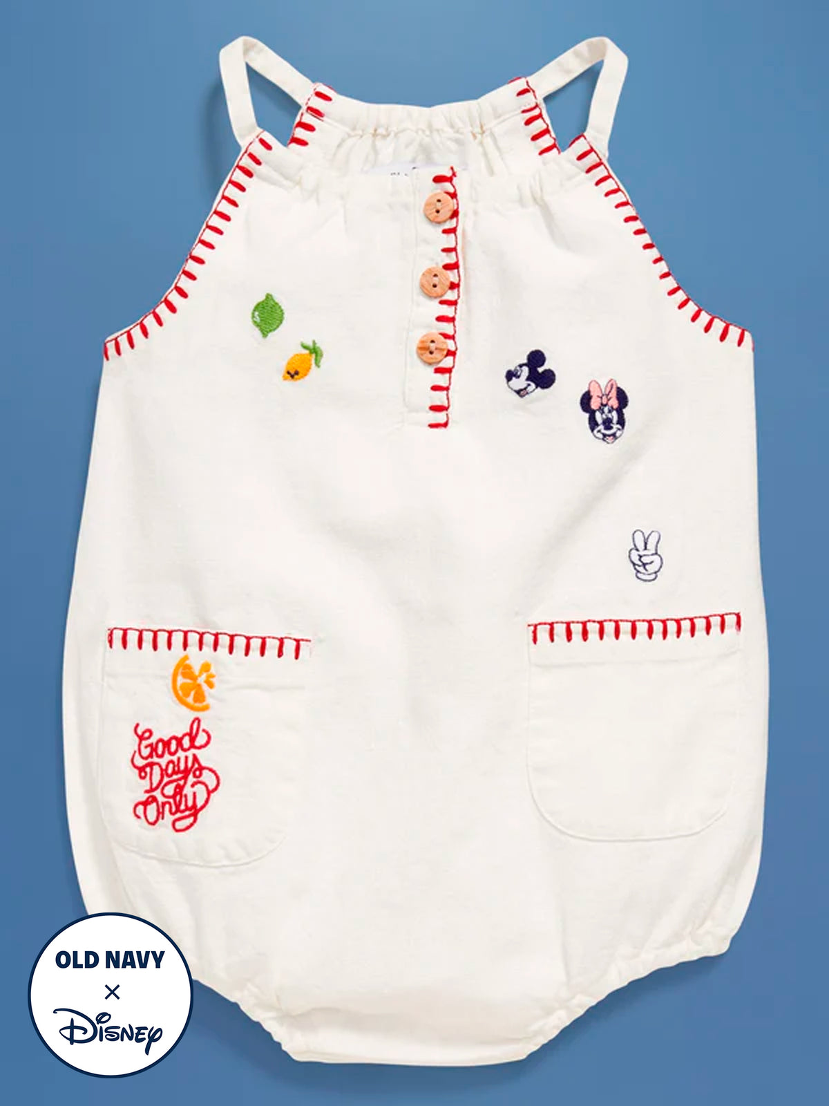 Old Navy x Disney© Linen-Blend Sleeveless One-Piece Romper for Baby