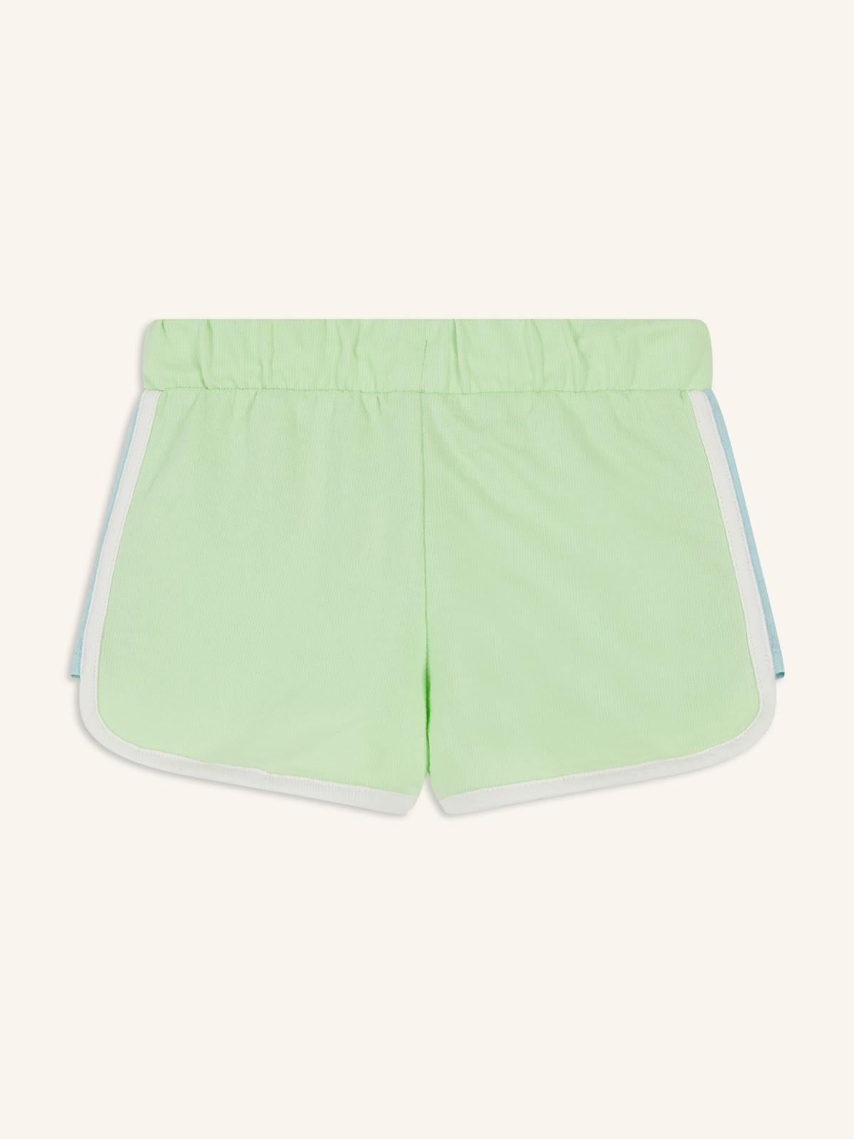 Logo-Graphic Dolphin-Hem Cheer Shorts for Girls