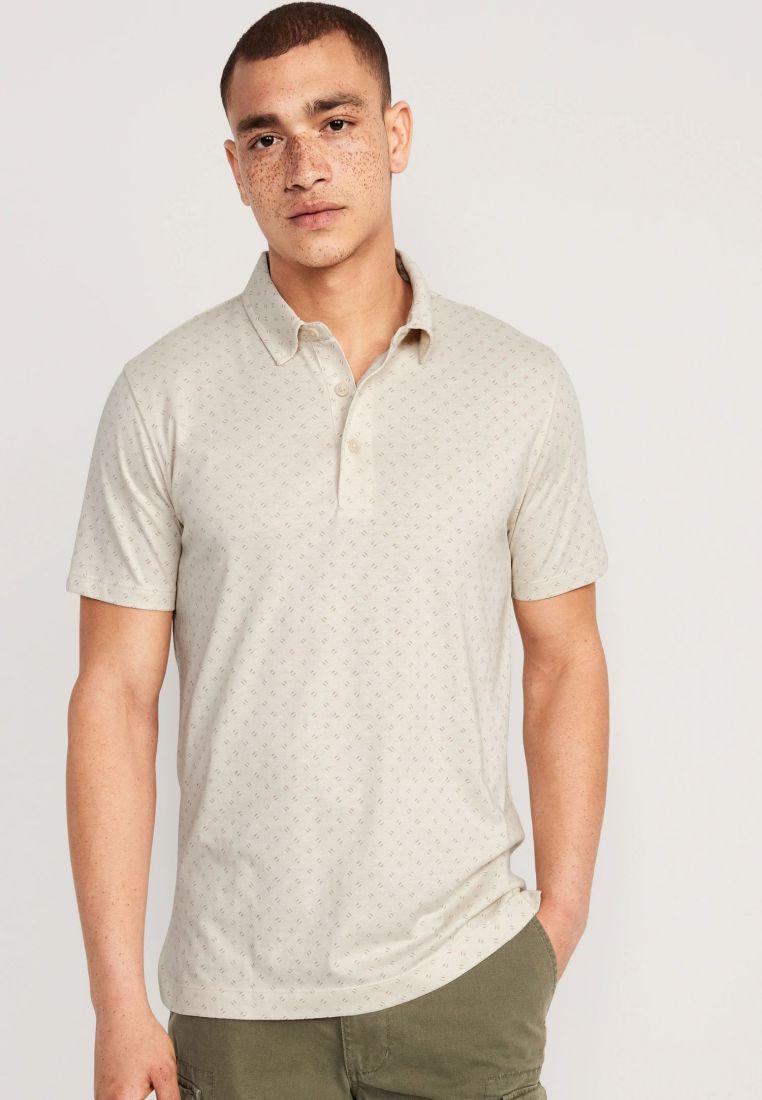 Printed Classic Fit Jersey Polo for Men