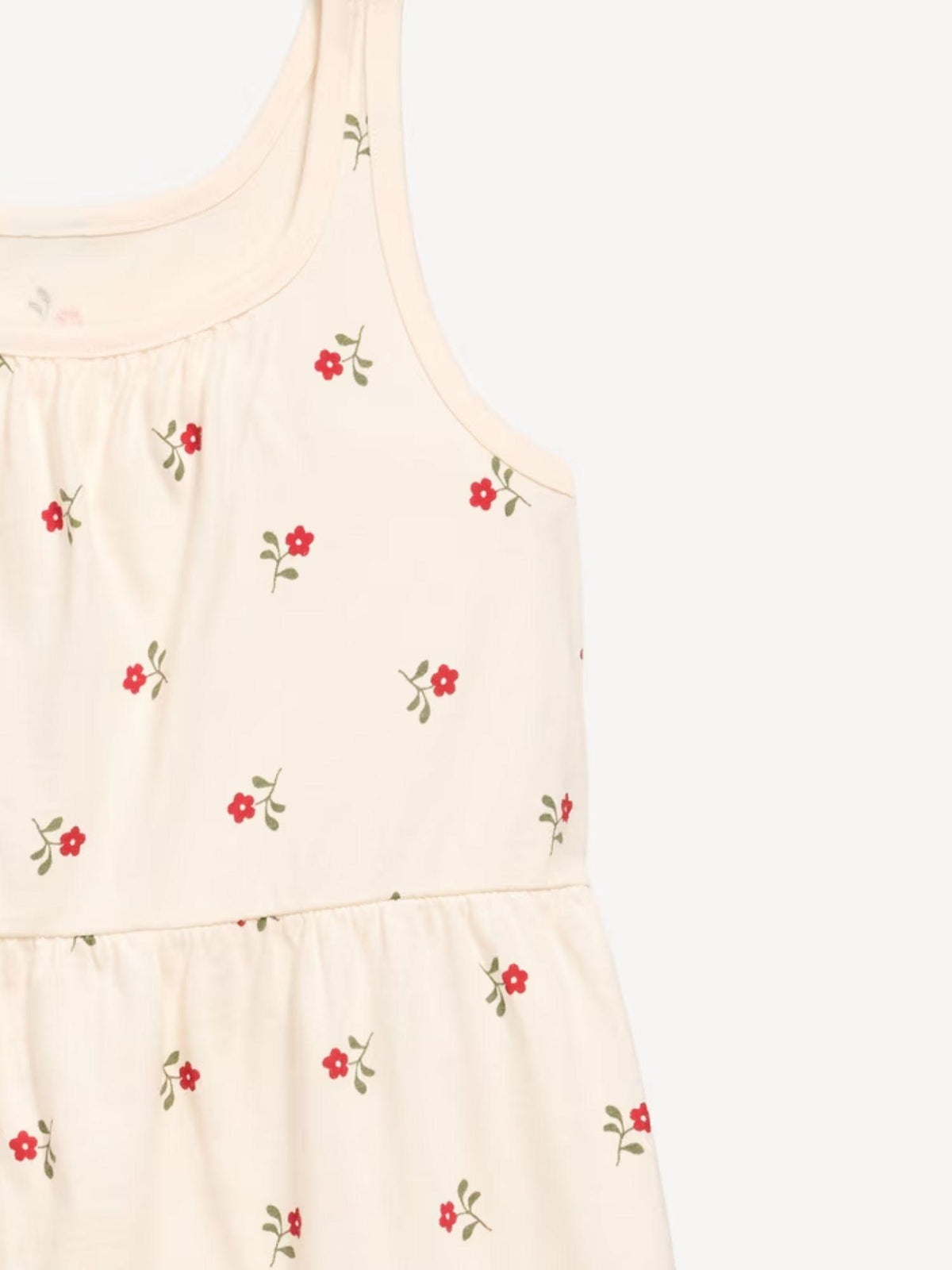 Printed Sleeveless Fit and Flare Dress for Girls