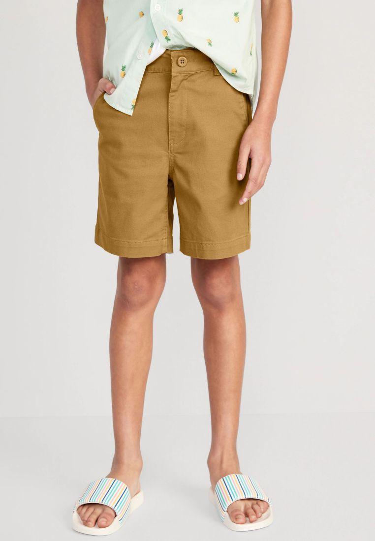 Built-In Flex Straight Twill Shorts for Boys (Above Knee)