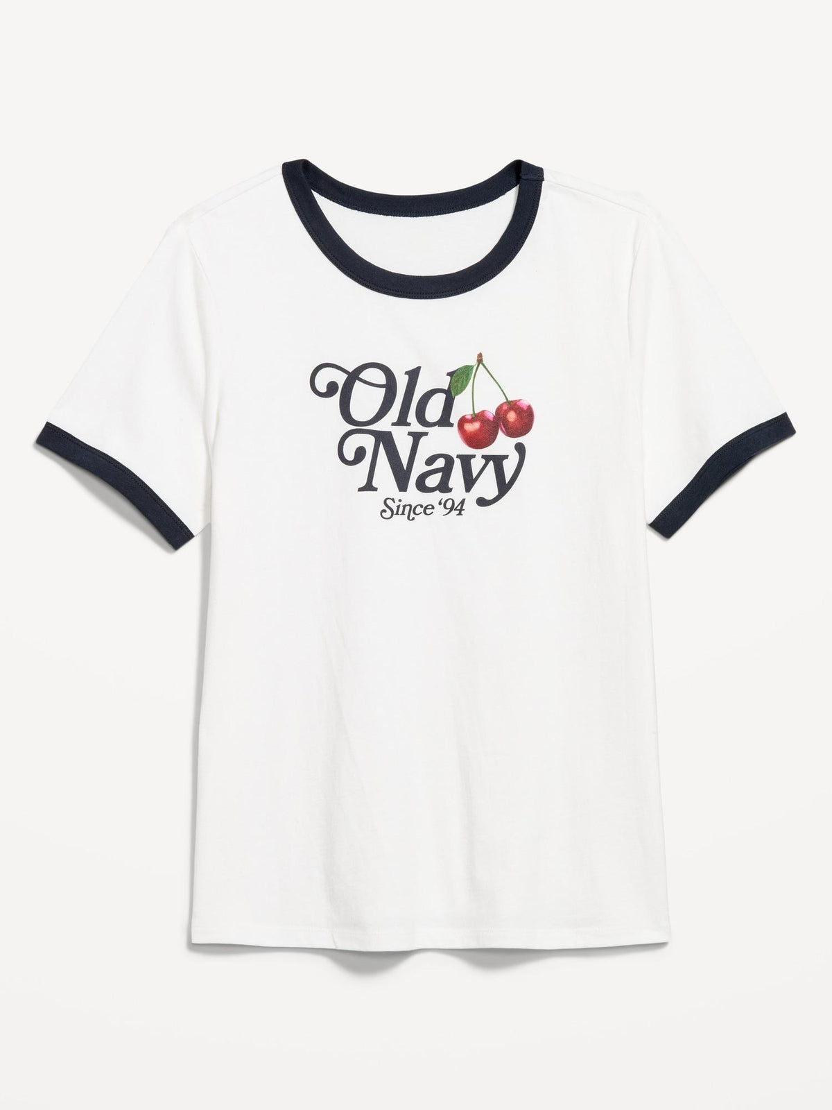 EveryWear Crew-Neck Logo-Graphic Ringer T-Shirt