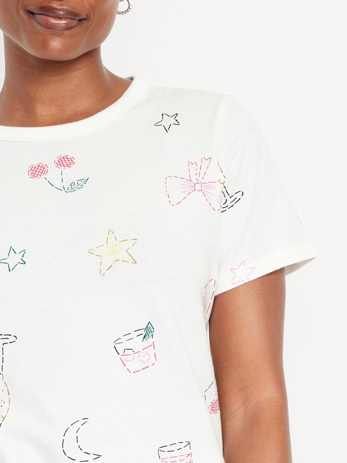 EveryWear Crew-Neck Printed T-Shirt