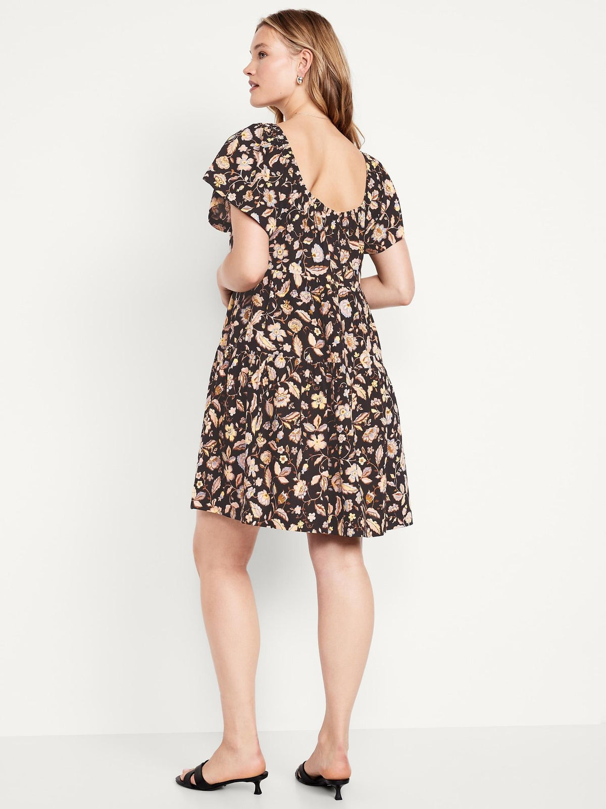 Mini Floral Swing Dress
