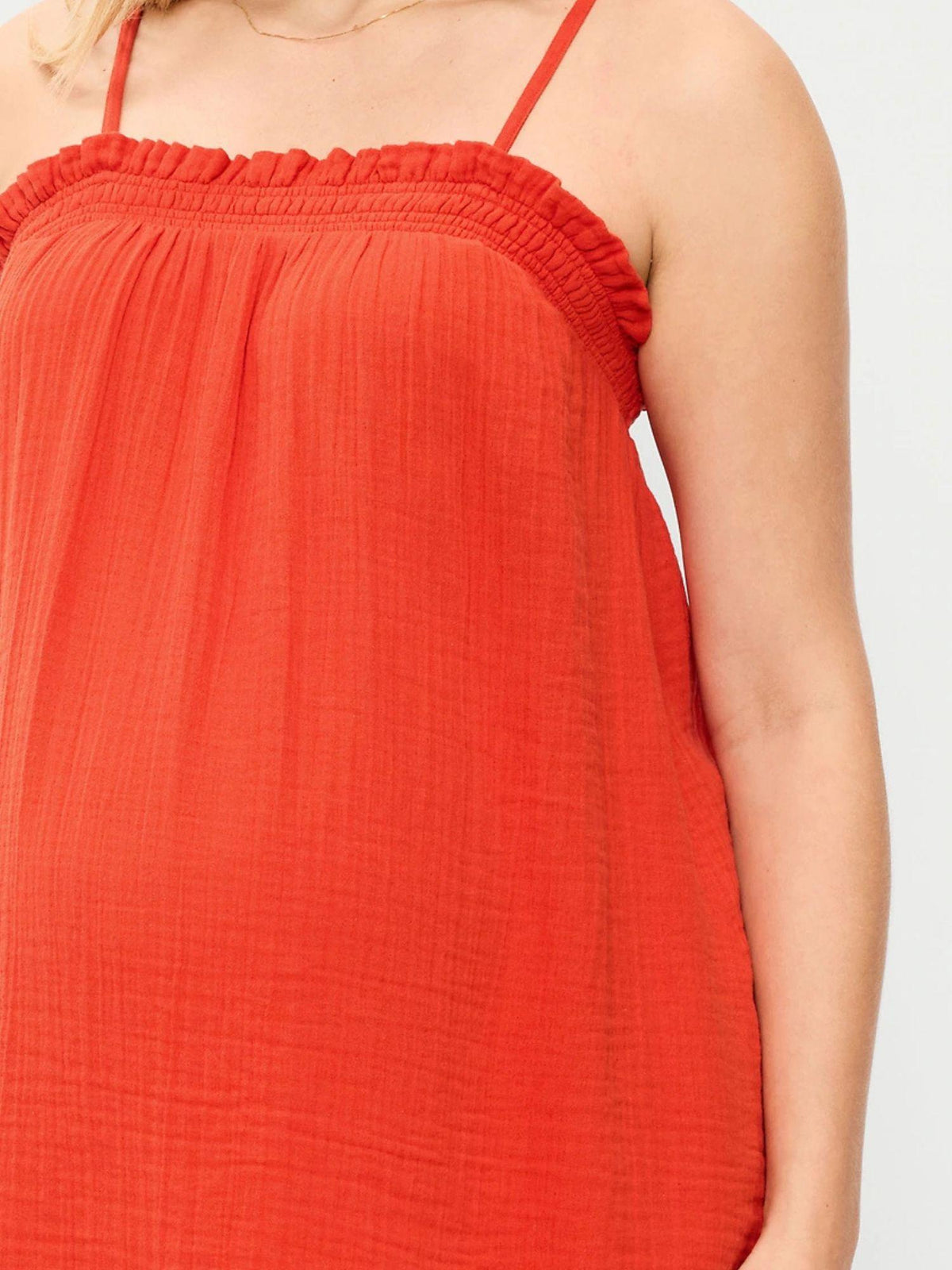 Maternity Smocked Tank Top