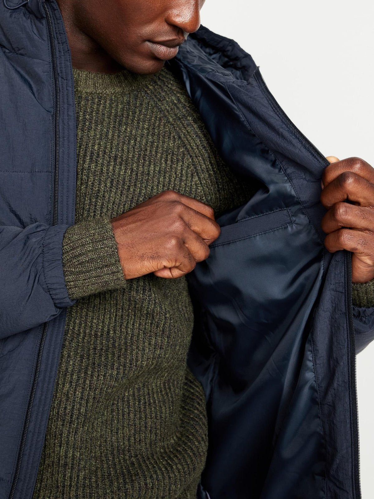 Water-Resistant Hooded Puffer Jacket