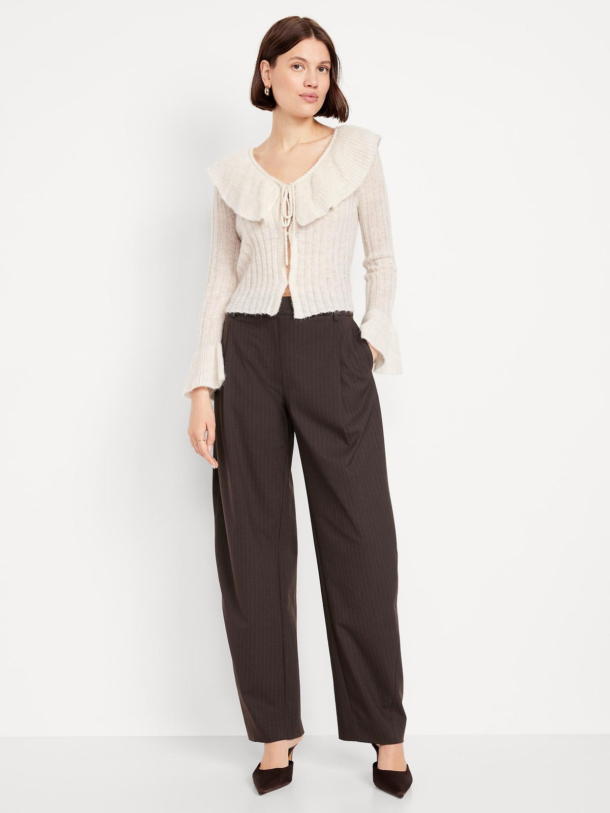 High-Waisted Taylor Barrel Trouser Pants
