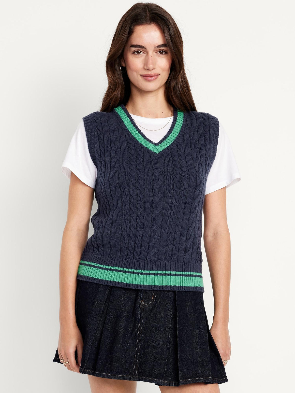 Cable-Knit Vest
