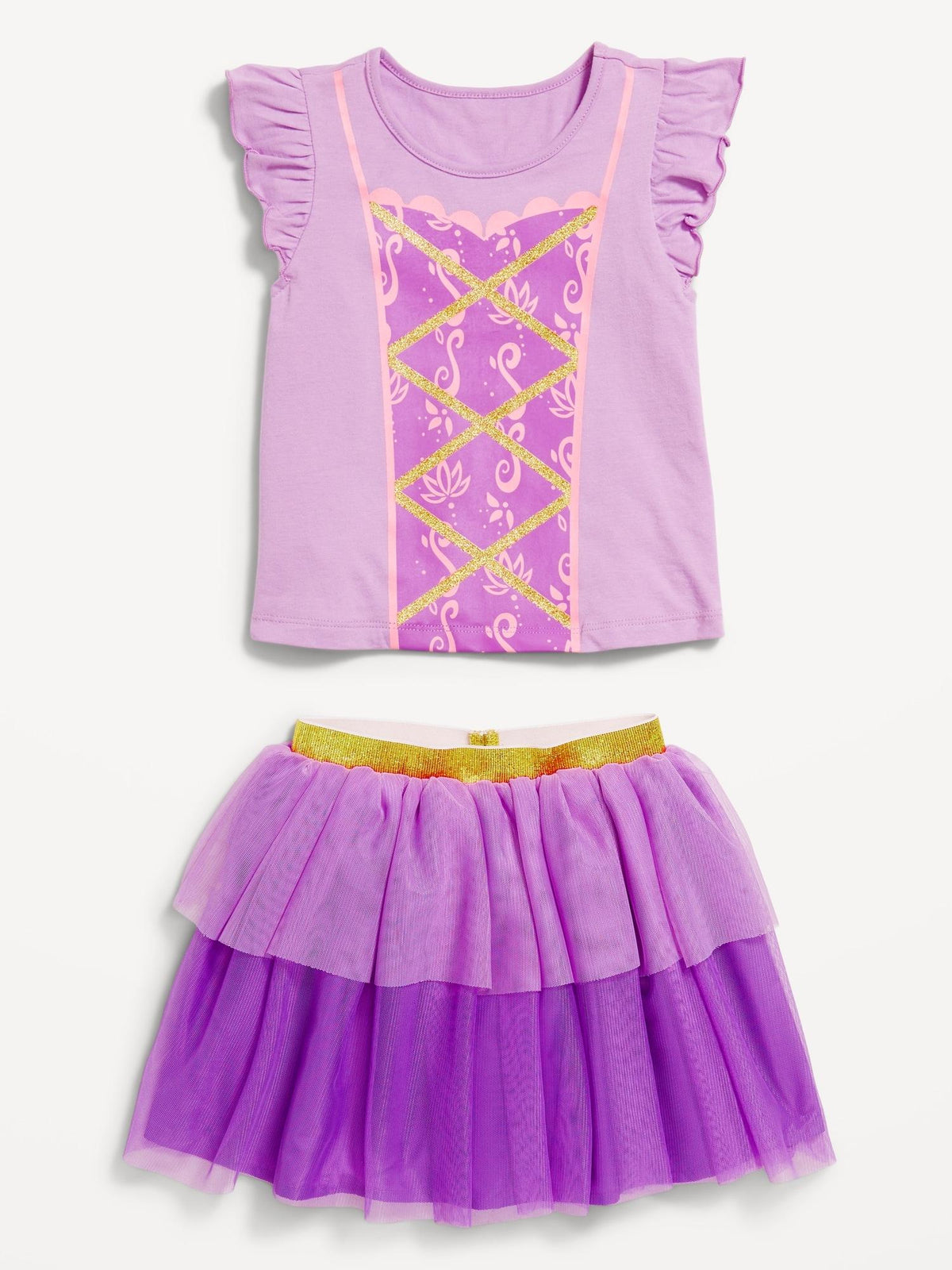 Disney Princess T-Shirt and Tutu Skirt Set for Toddler Girls