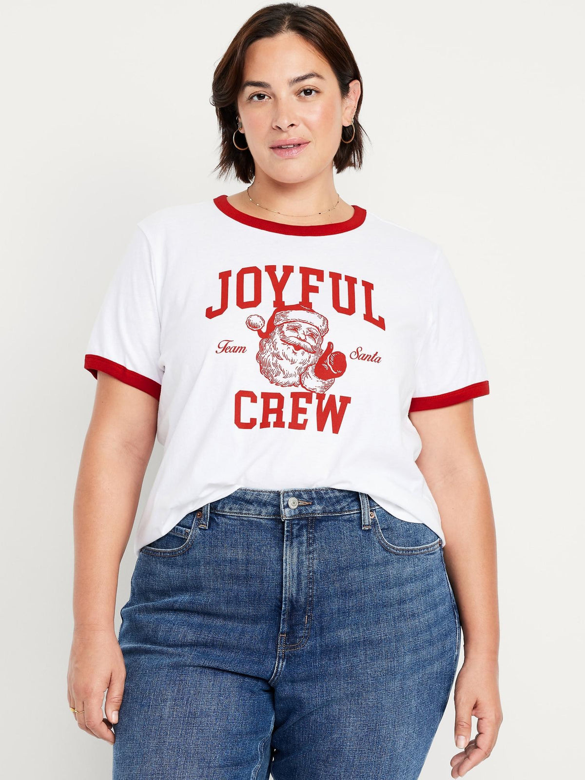 EveryWear Crew-Neck Graphic Ringer T-Shirt