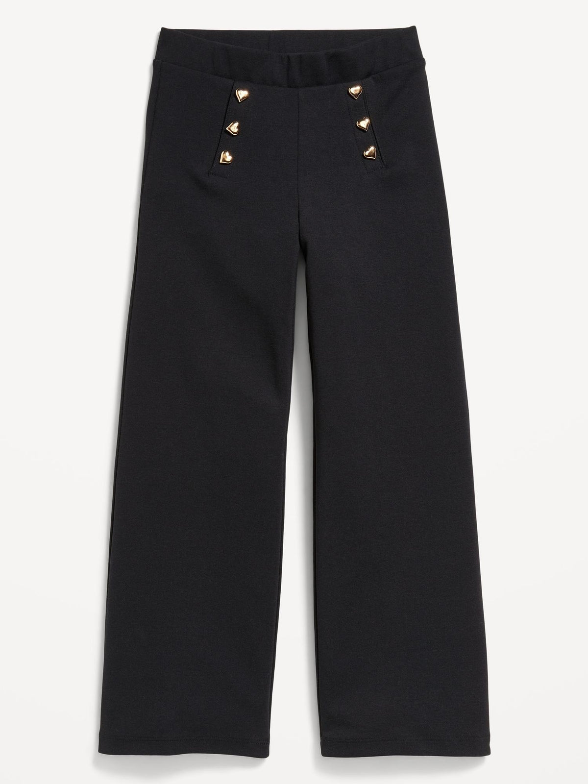 High-Waisted Straight-Leg Sailor Pants for Girls