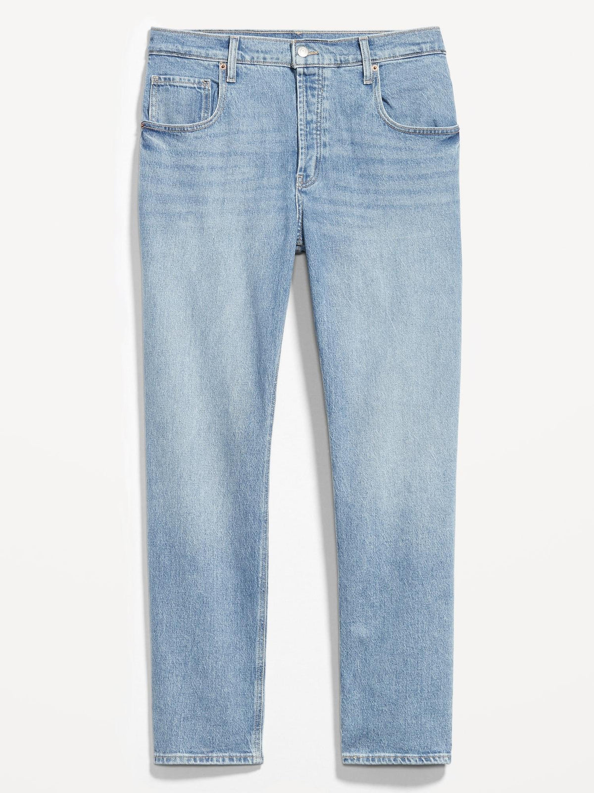 Mid-Rise Slouchy Straight Jeans