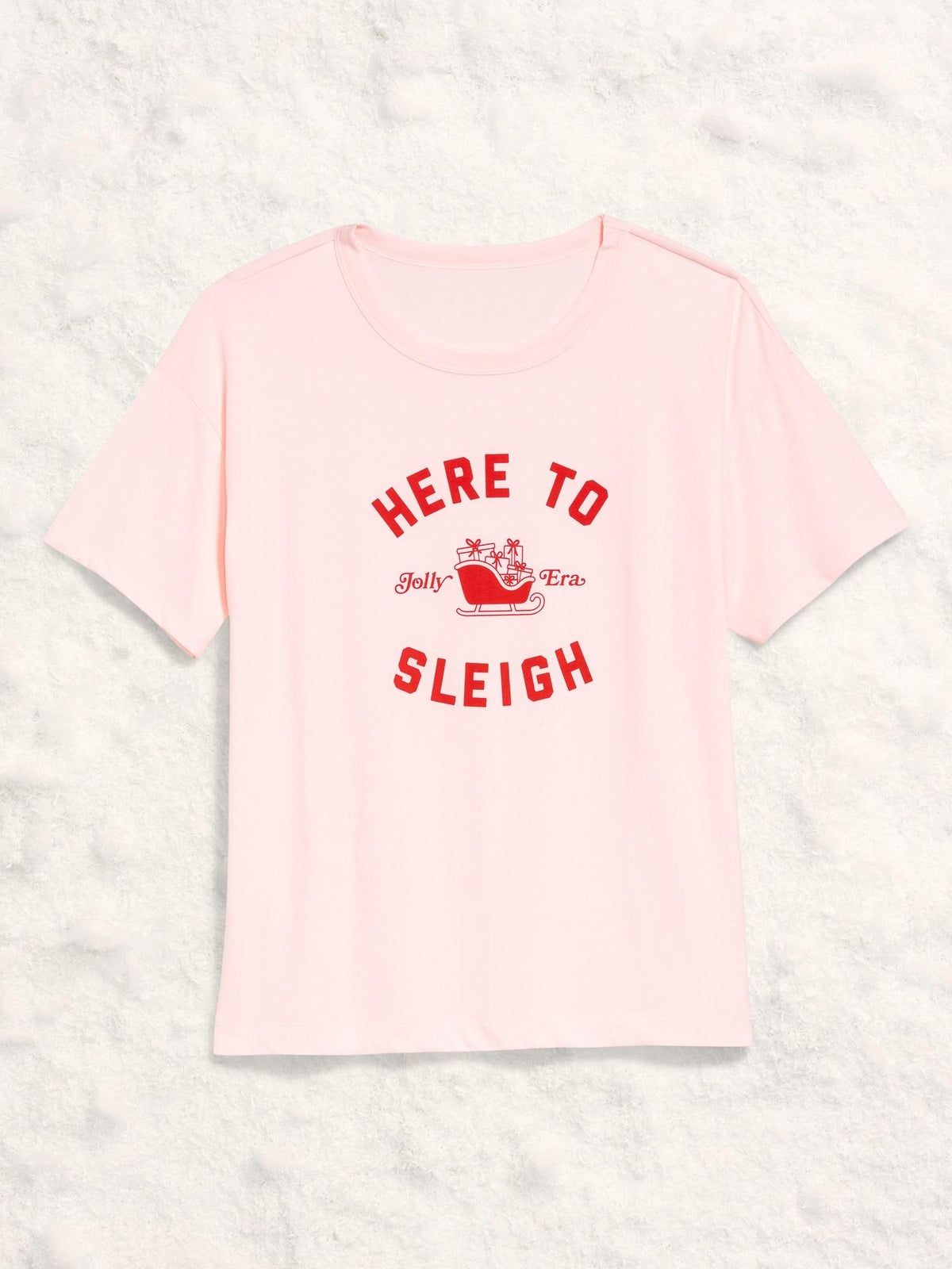 Holiday-Graphic Crew-Neck T-Shirt for Women