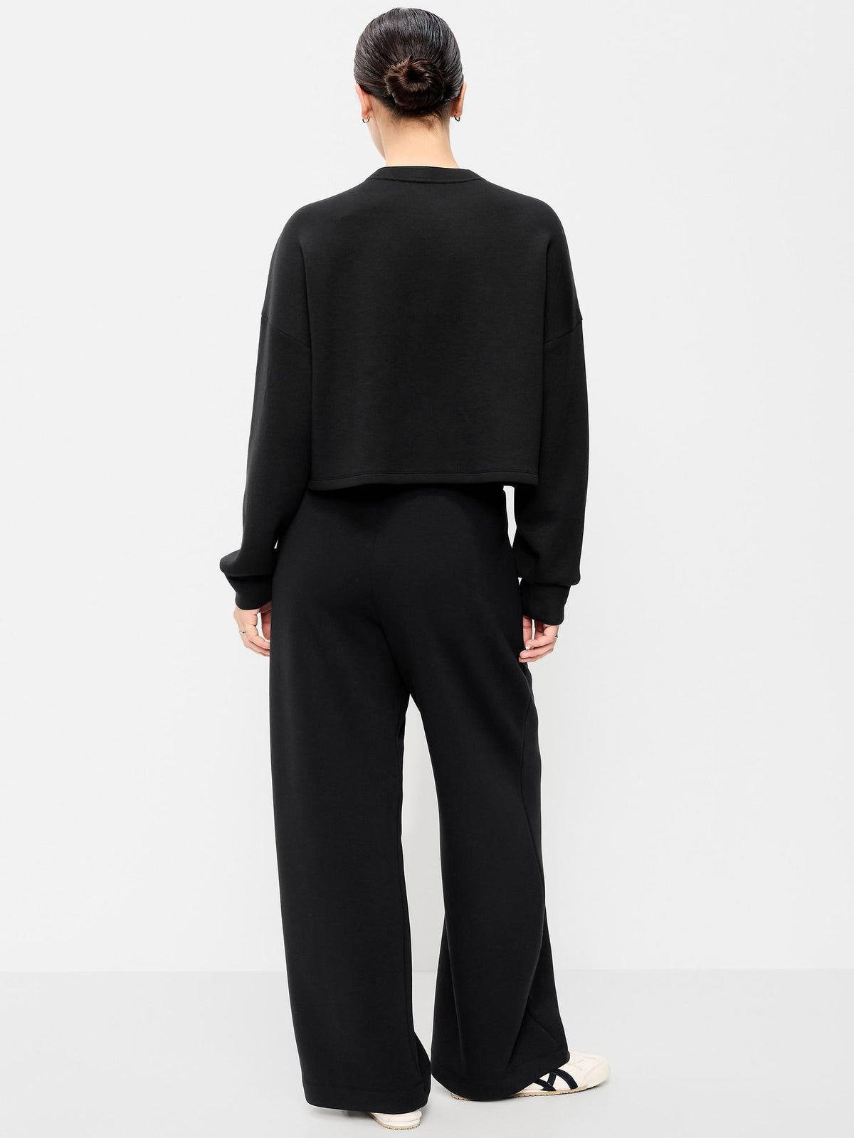 High-Waisted Bounce Fleece Wide-Leg Sweatpants
