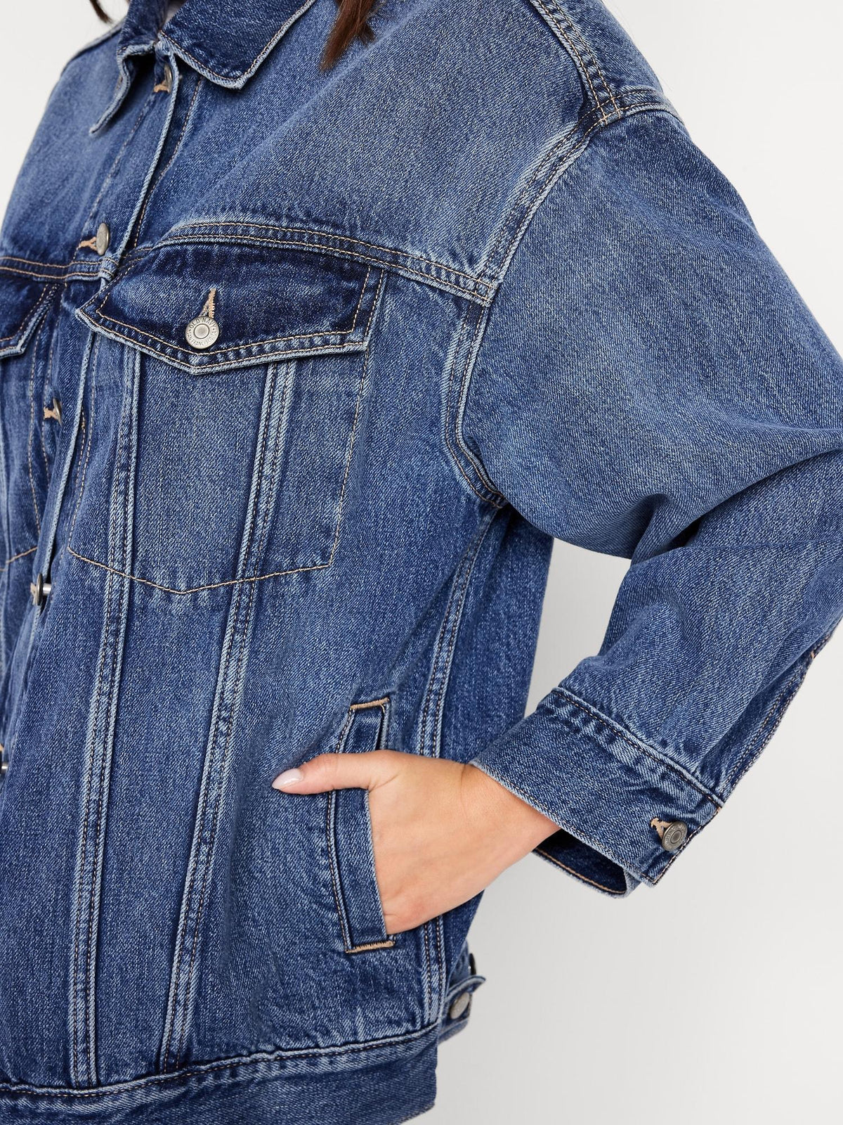 Oversized Jean Trucker Jacket