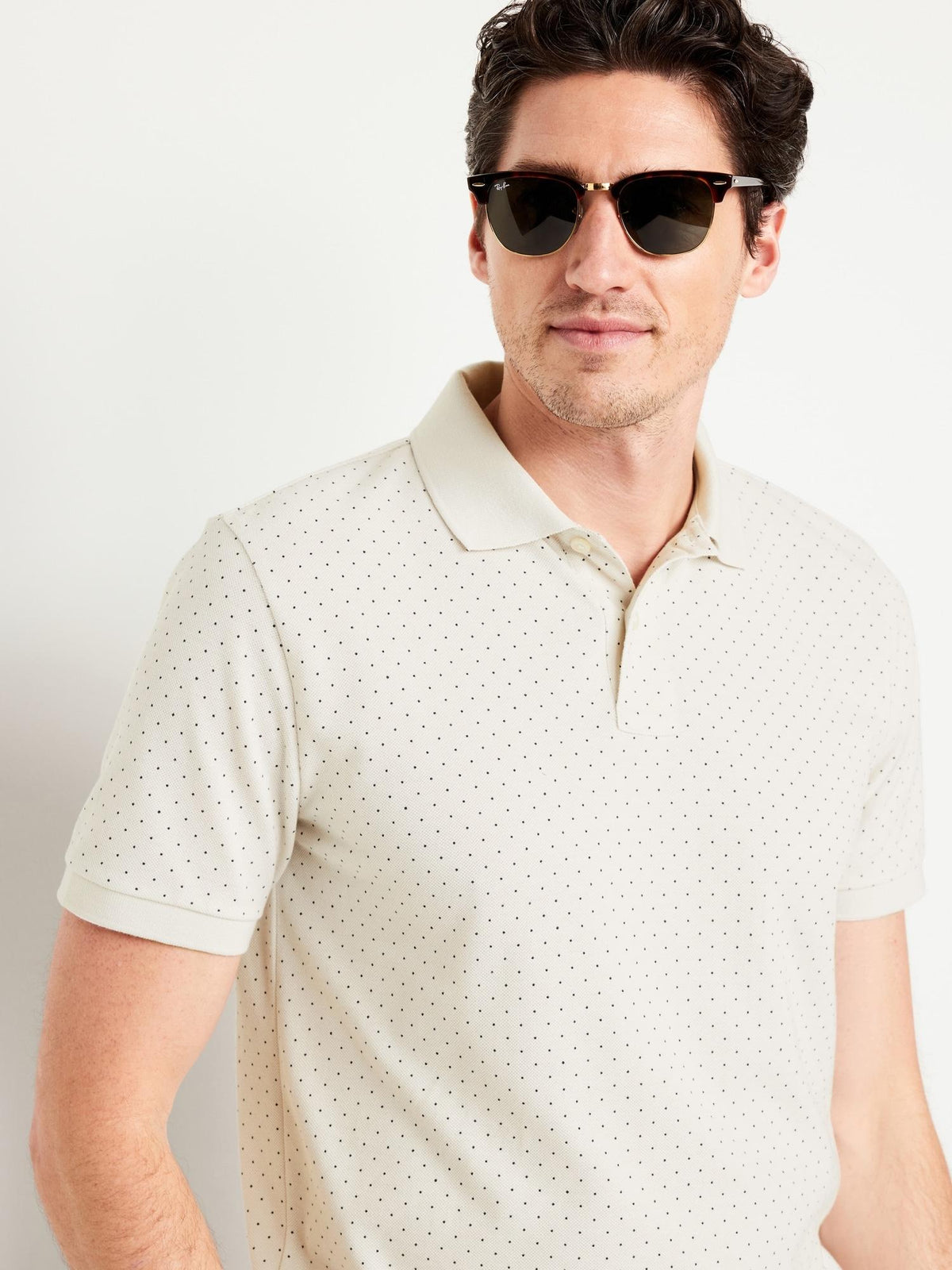 Classic Fit Pique Polo for Men
