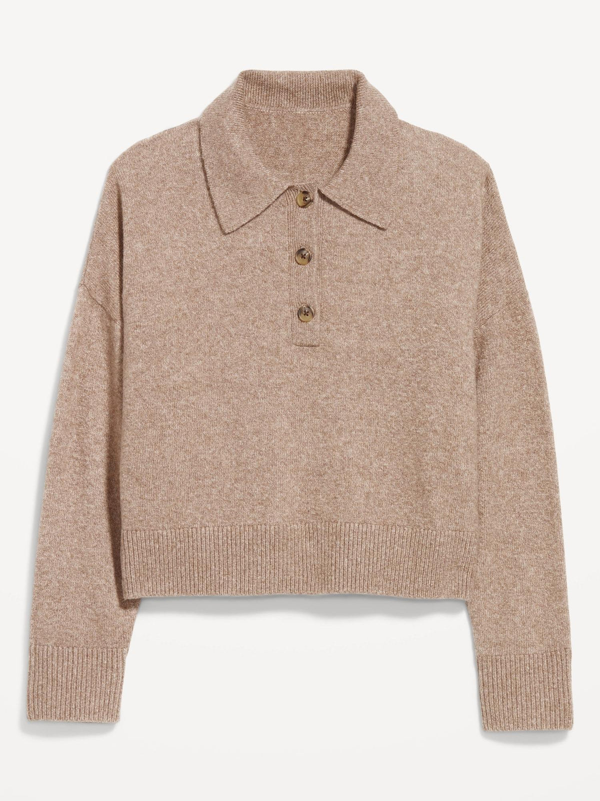 SoSoft Cropped Polo Sweater
