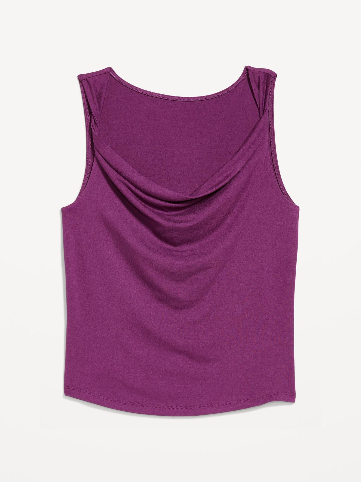 Cowl-Neck Twist-Strap Top
