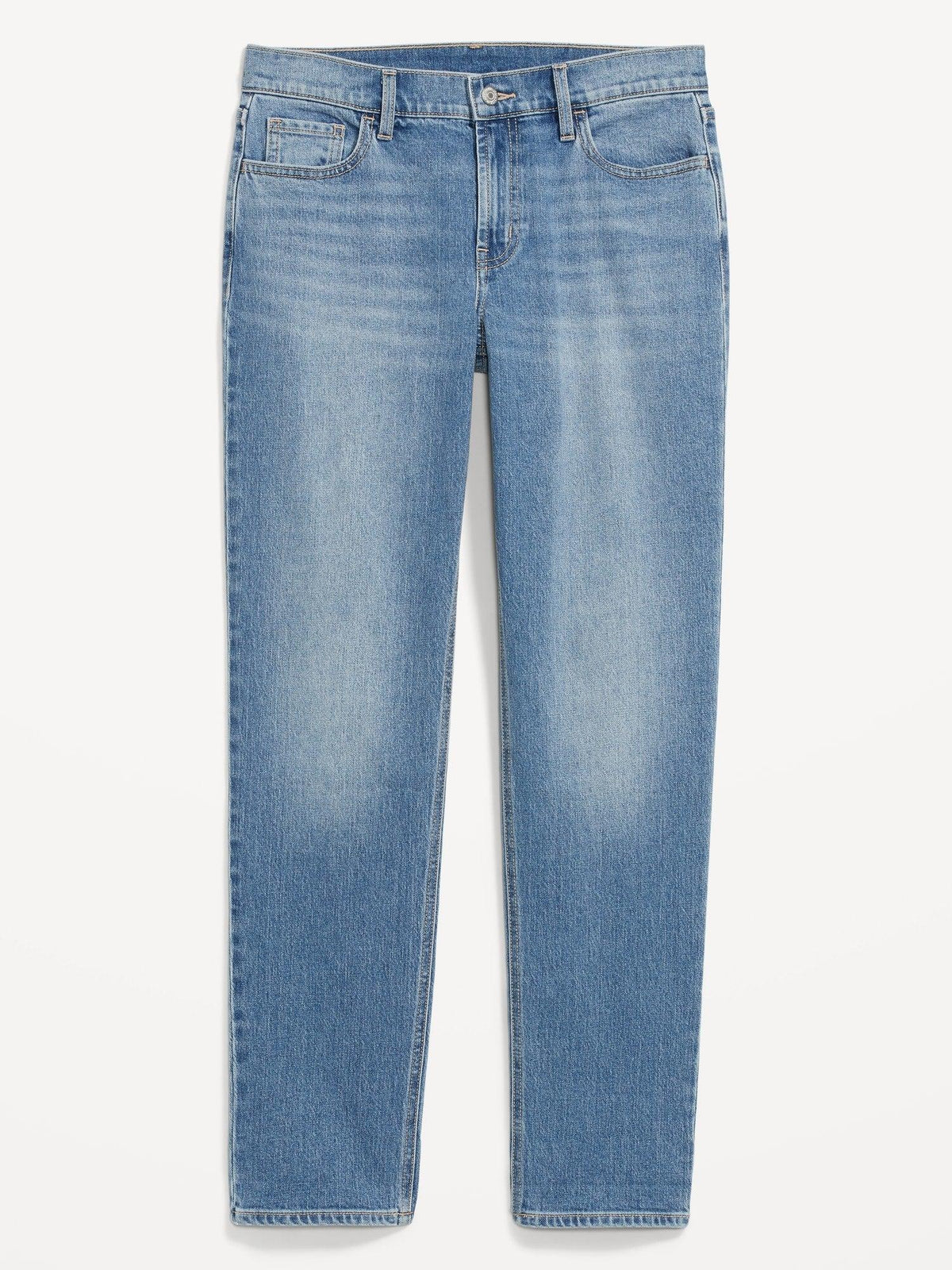 Mid-Rise Wow Boyfriend Straight Jeans for Women