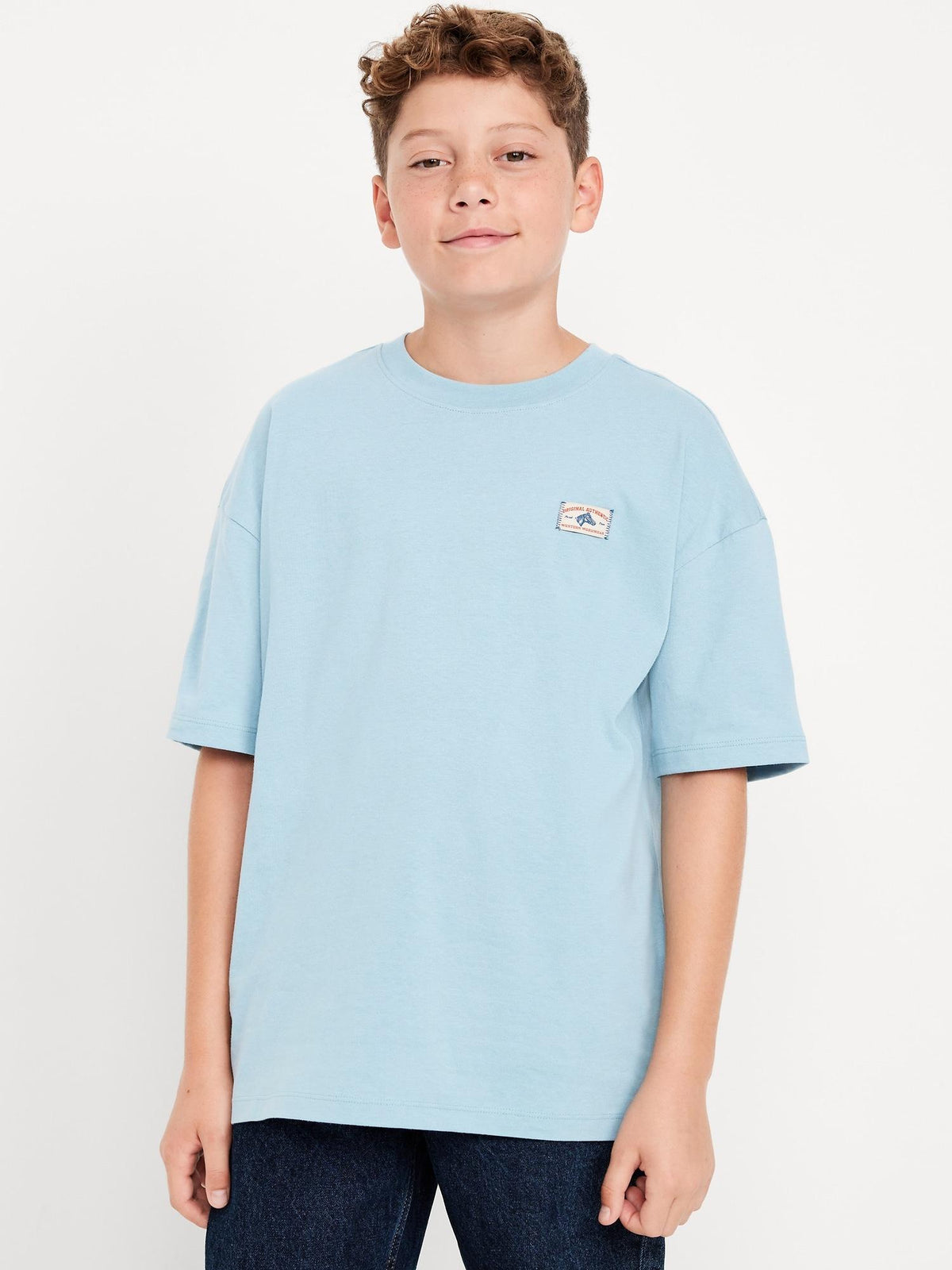 Oversized Short-Sleeve Graphic T-Shirt for Boys