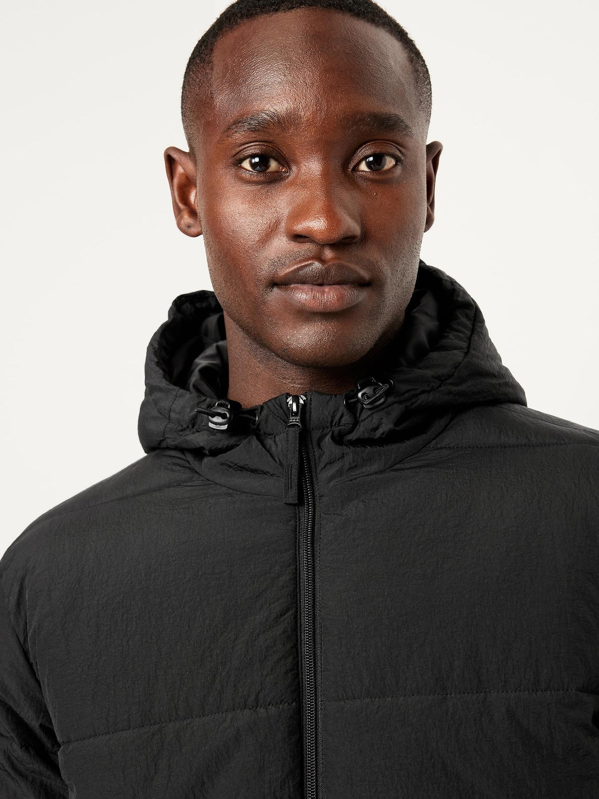 Water-Resistant Hooded Puffer Jacket