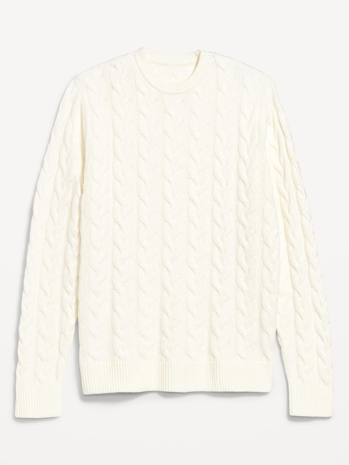 SoSoft Crew-Neck Cable-Knit Sweater