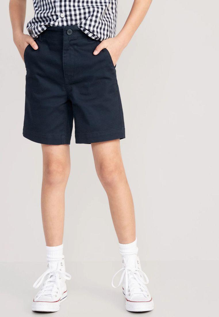 Built-In Flex Straight Twill Shorts for Boys (Above Knee)