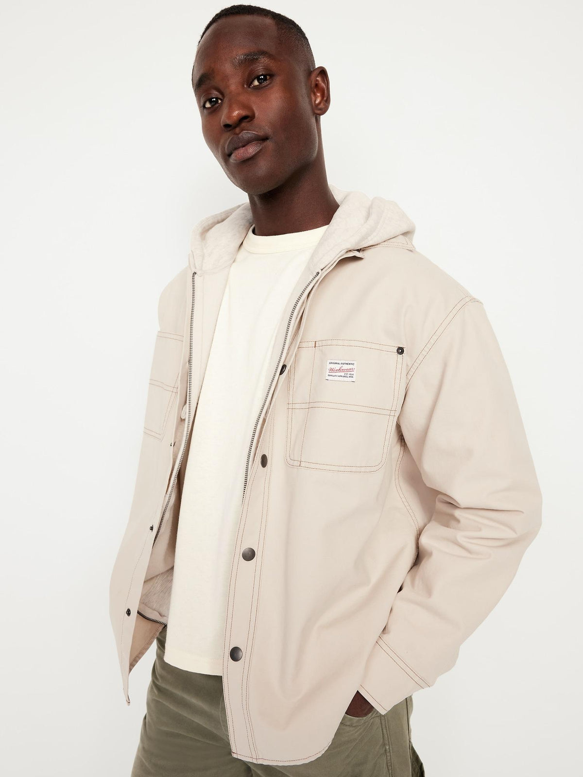 Oversized Canvas Workwear Shacket
