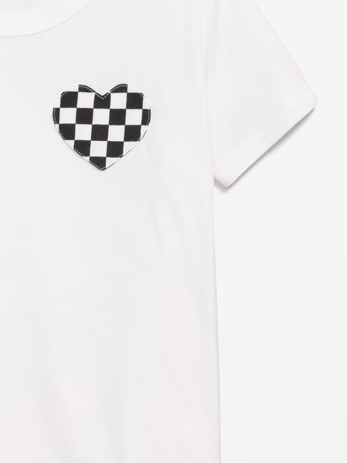 Softest Short-Sleeve Heart-Pocket T-Shirt for Girls