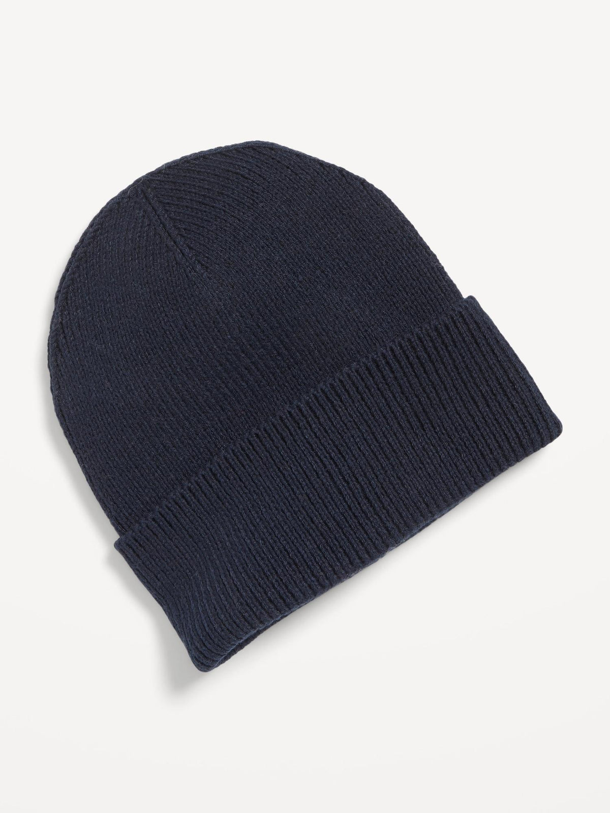 Wide-Cuff Ribbed Beanie for Men