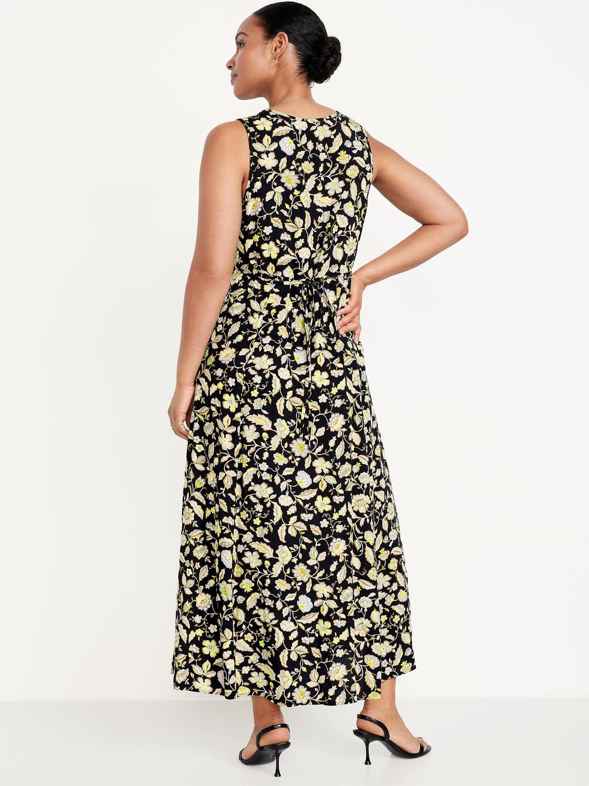 Fit & Flare Floral Maxi Dress