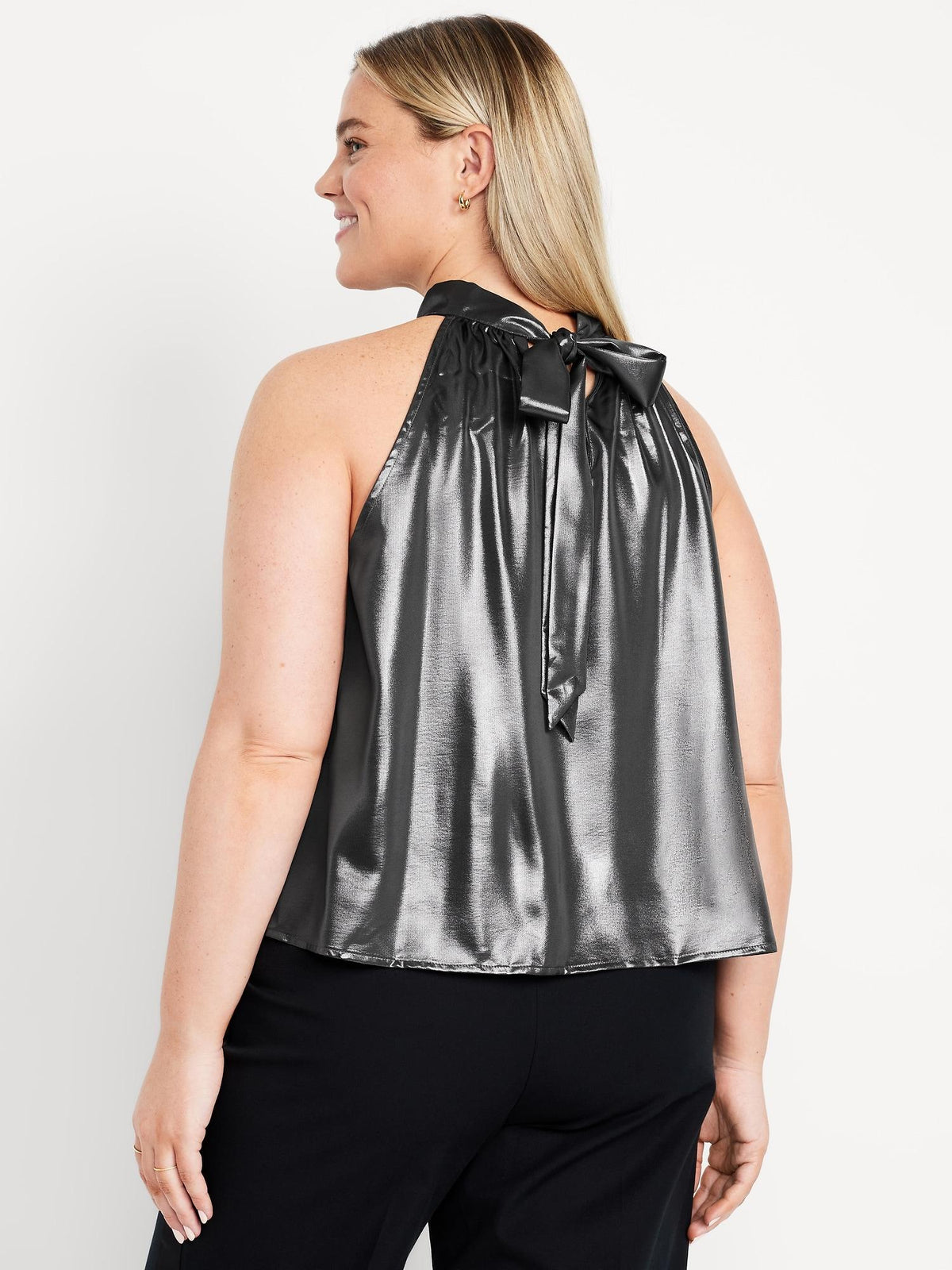 Satin Shine Halter Top