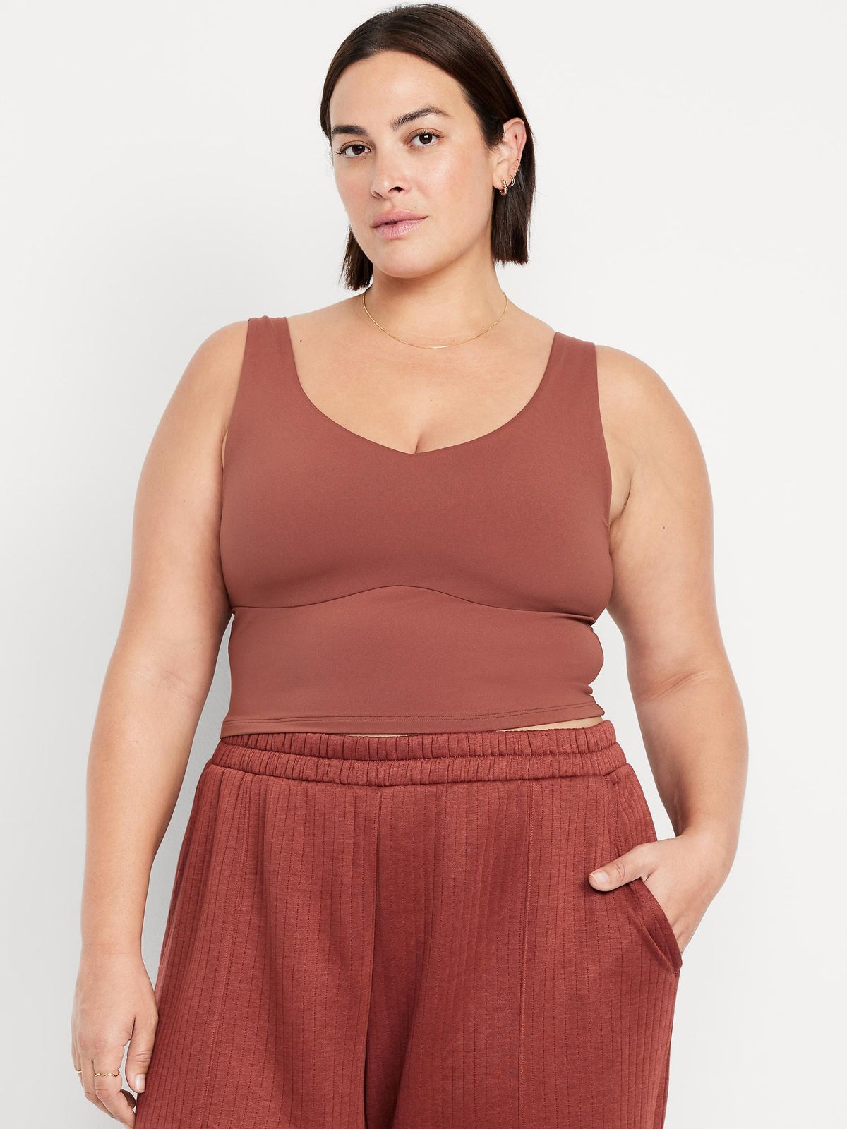 StudioSmooth Seamed Longline Top