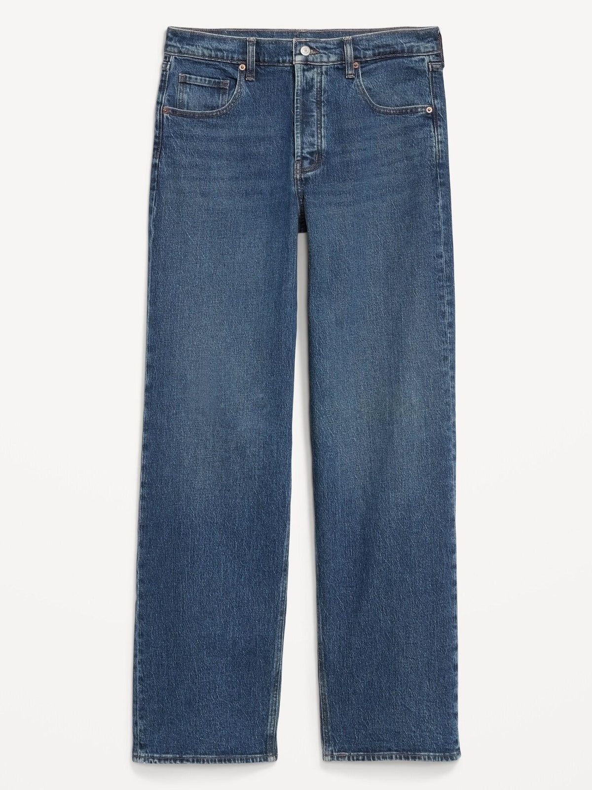 Mid-Rise Slouchy Wide-Leg Jeans