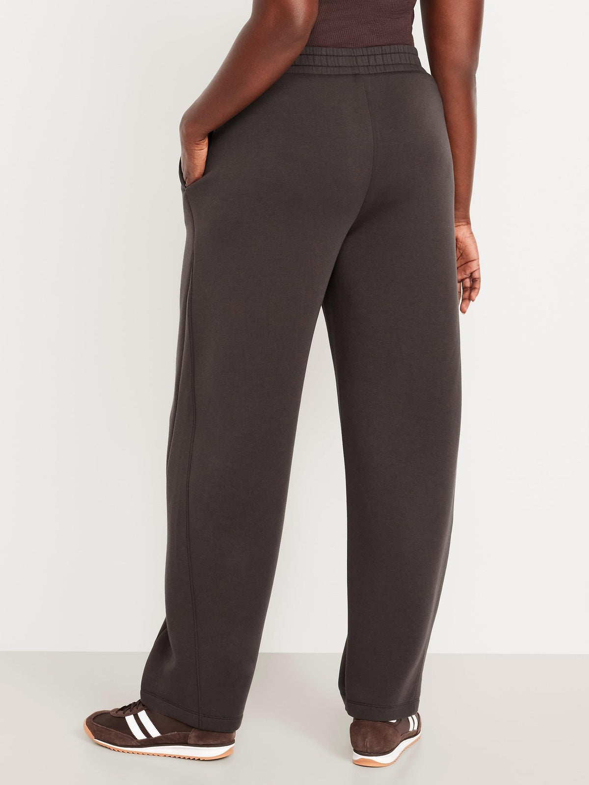 High-Waisted Bounce Fleece Barrel Sweatpants