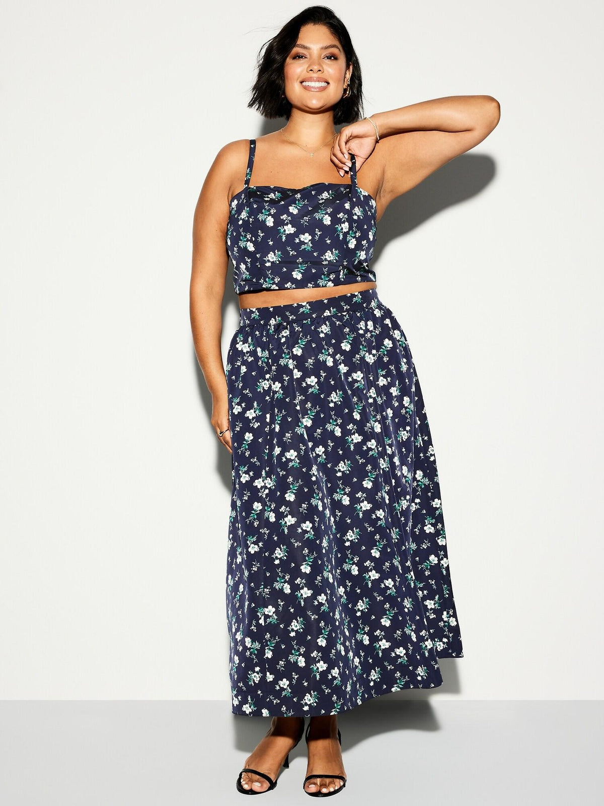 The Occasion by Old Navy High-Waisted Taffeta Midi Skirt