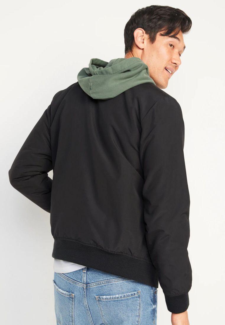 Water-Resistant Zip Bomber Jacket