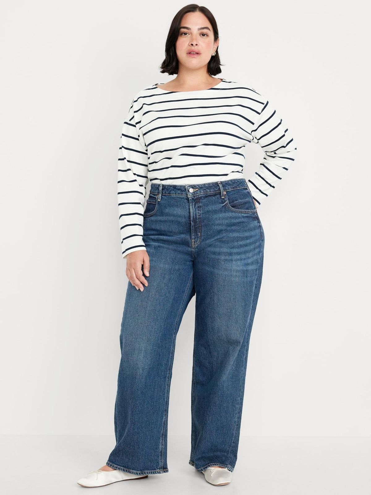 Extra High-Waisted Wide-Leg Jeans for Women