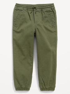 Functional-Drawstring Jogger Pants for Toddler Boys