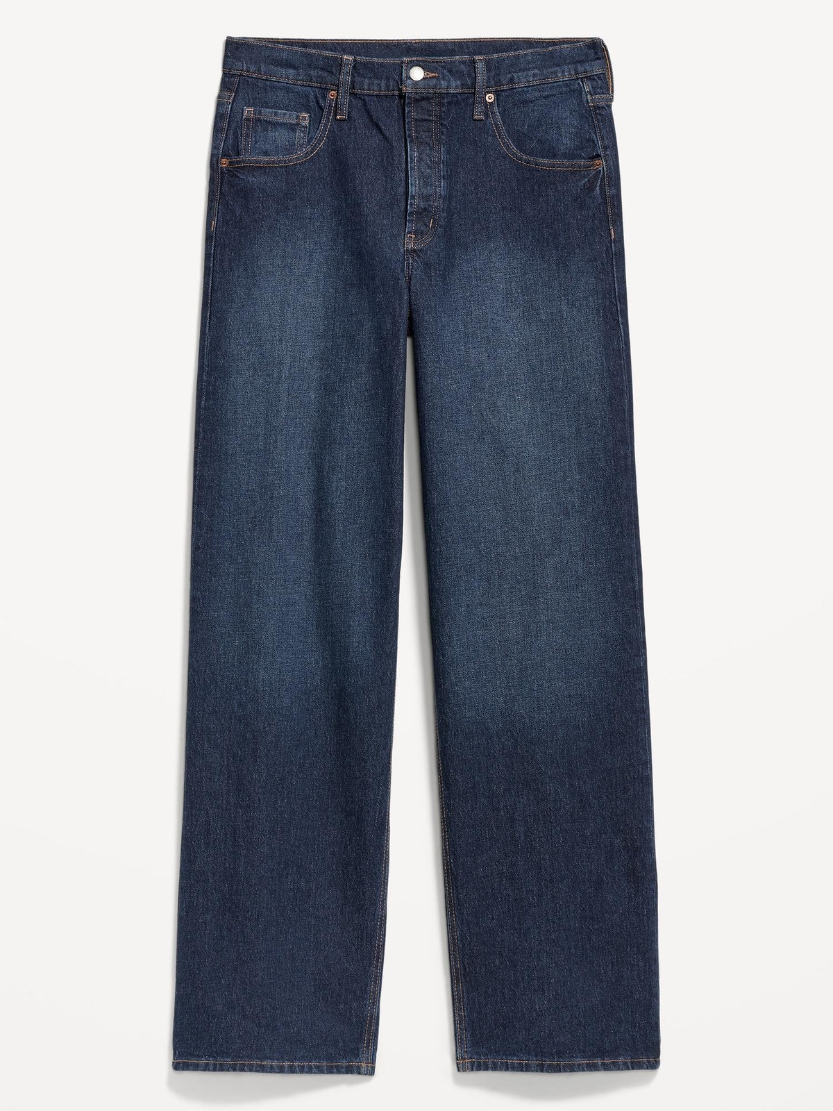 Mid-Rise Slouchy Wide-Leg Jeans