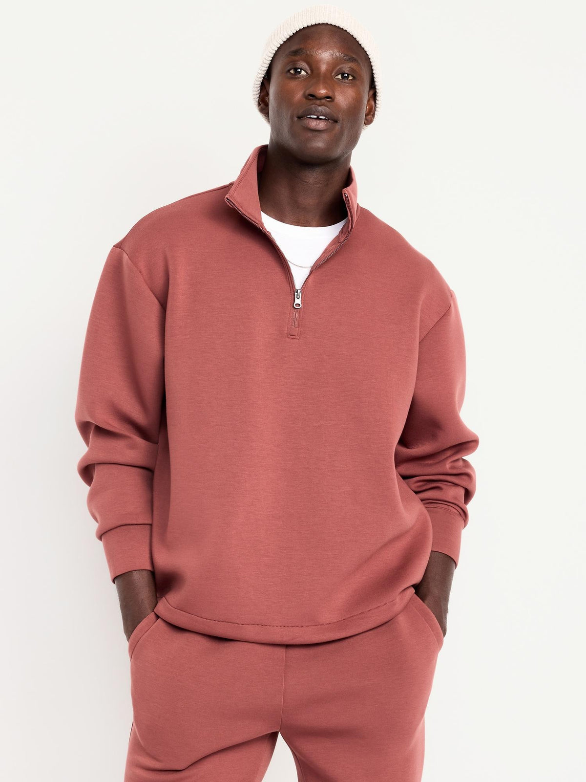 Bounce Fleece Oversized Quarter-Zip Pullover