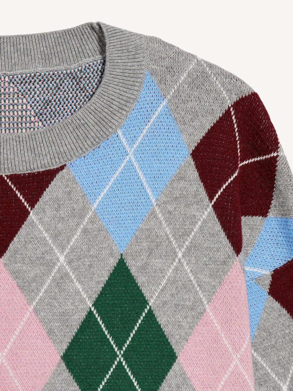 SoSoft Cropped Argyle Sweater