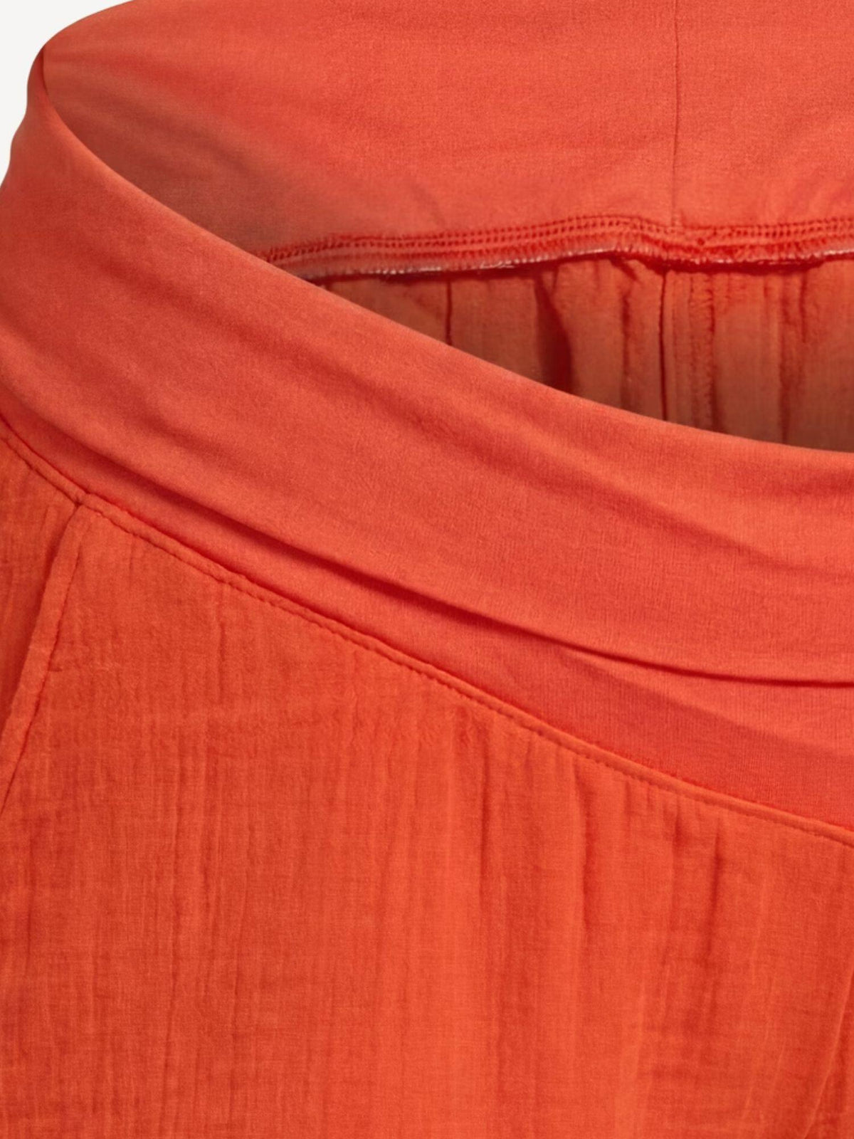Maternity Foldover-Waist Relaxed Pull-On Short