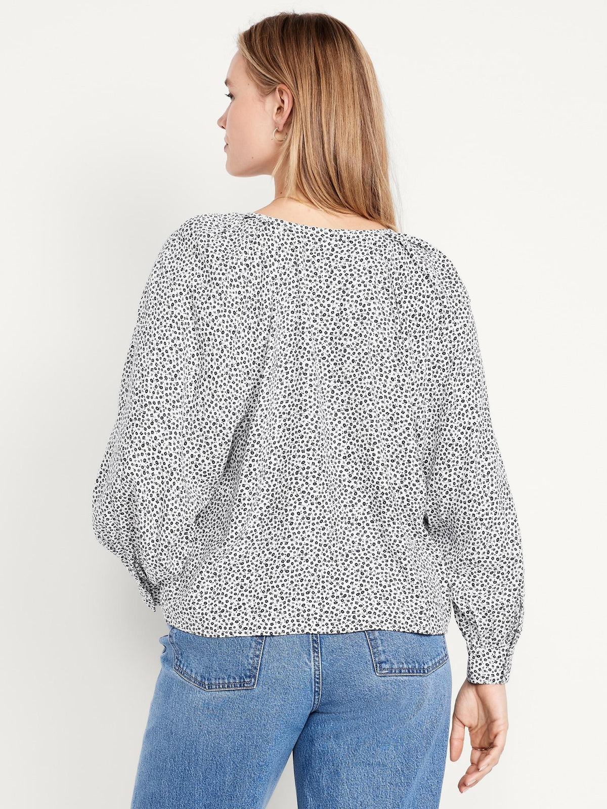 Crepe Button-Down Top