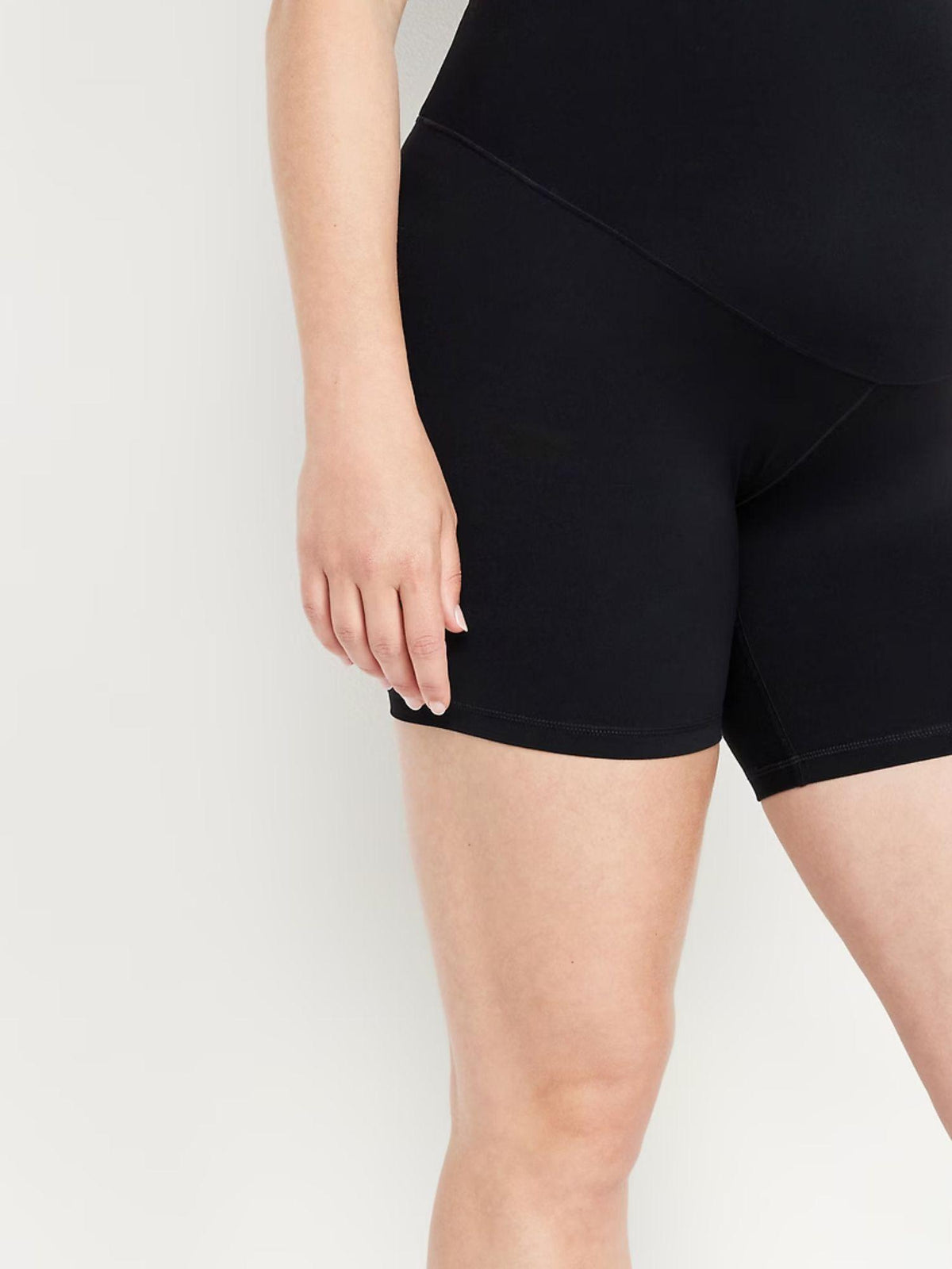Maternity Full Panel StudioSmooth Biker Shorts -- 6-inch inseam