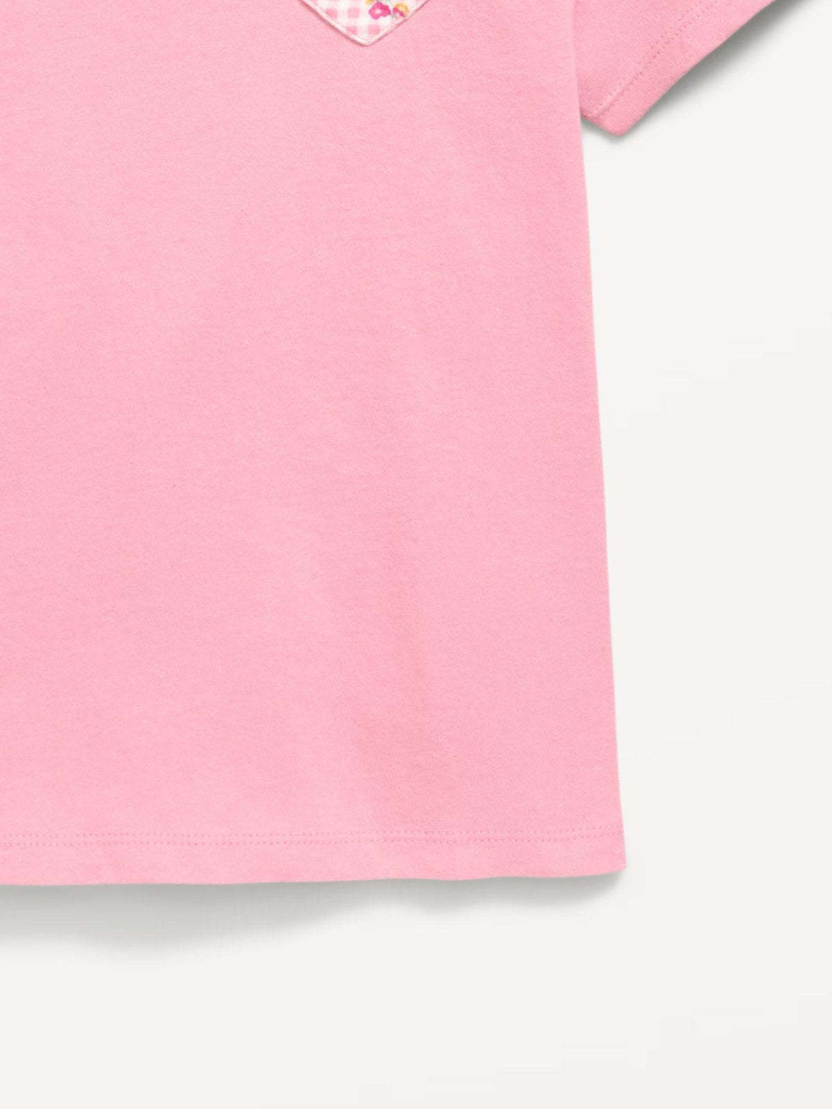 Softest Short-Sleeve Heart-Pocket T-Shirt for Girls