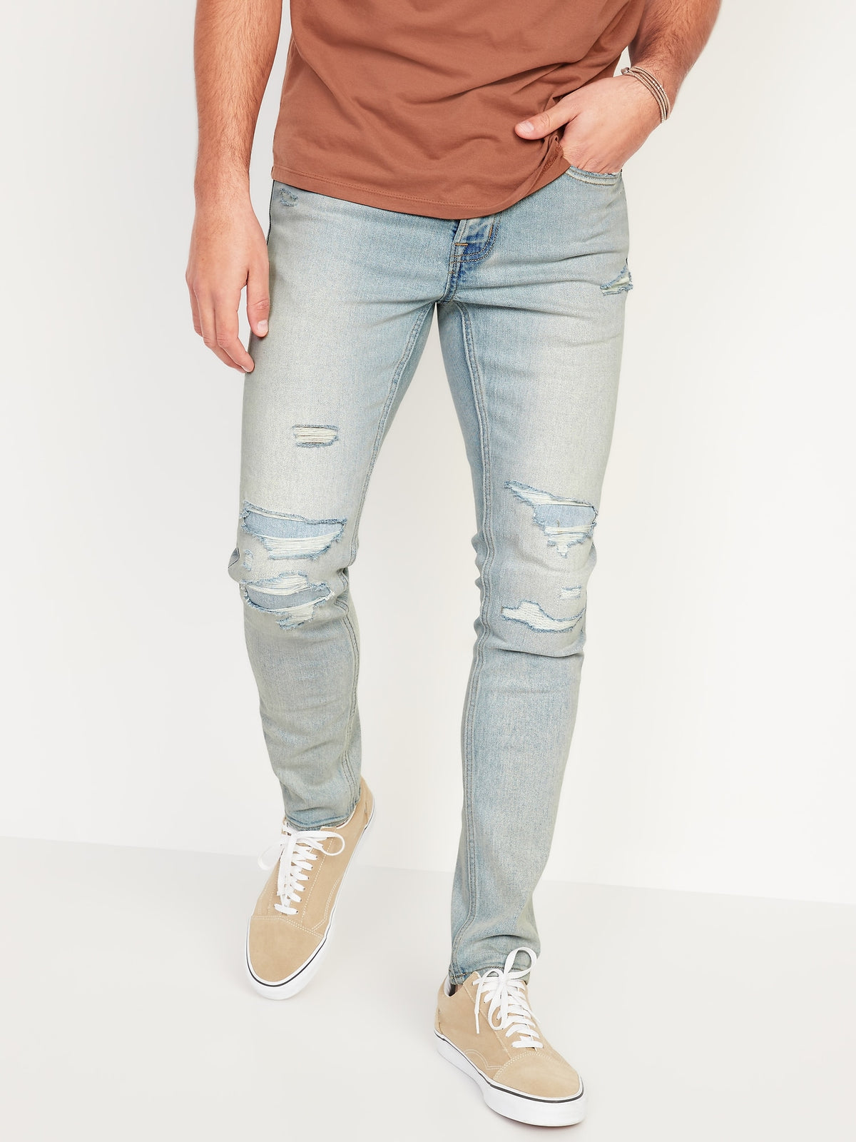 Skinny Built-In Flex Ripped Jeans for Men Old Navy Philippines