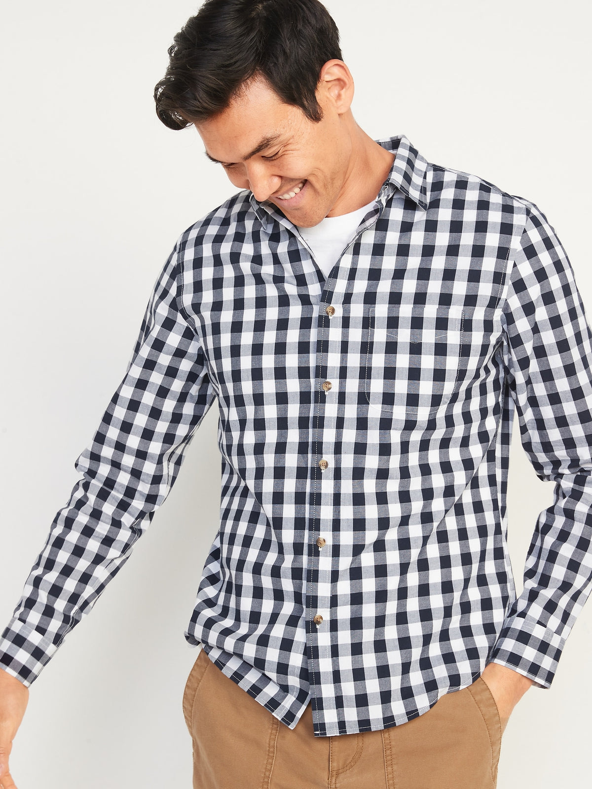 Slim-Fit Built-In Flex Everyday Shirt for Men