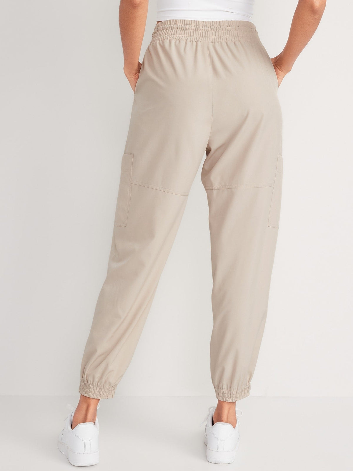 High-Waisted All-Seasons StretchTech Water-Repellent Jogger Pants
